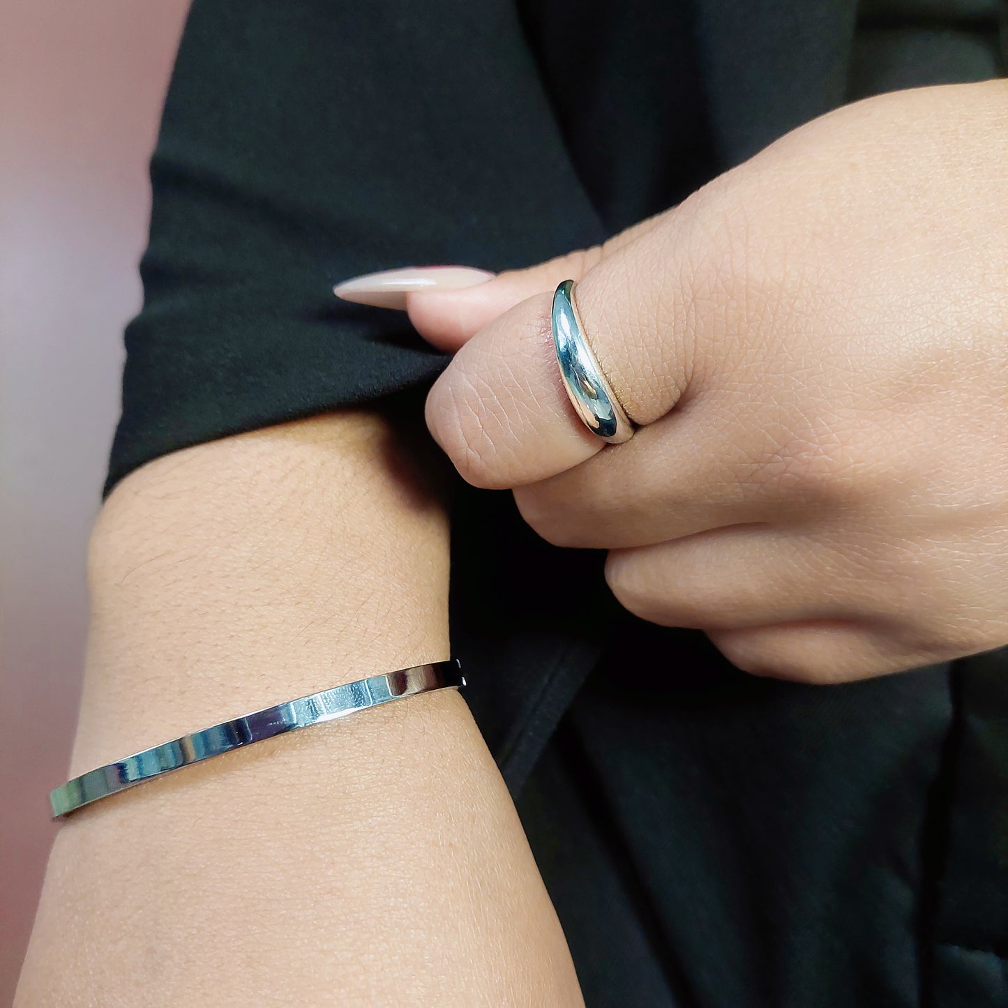 anillo de plata