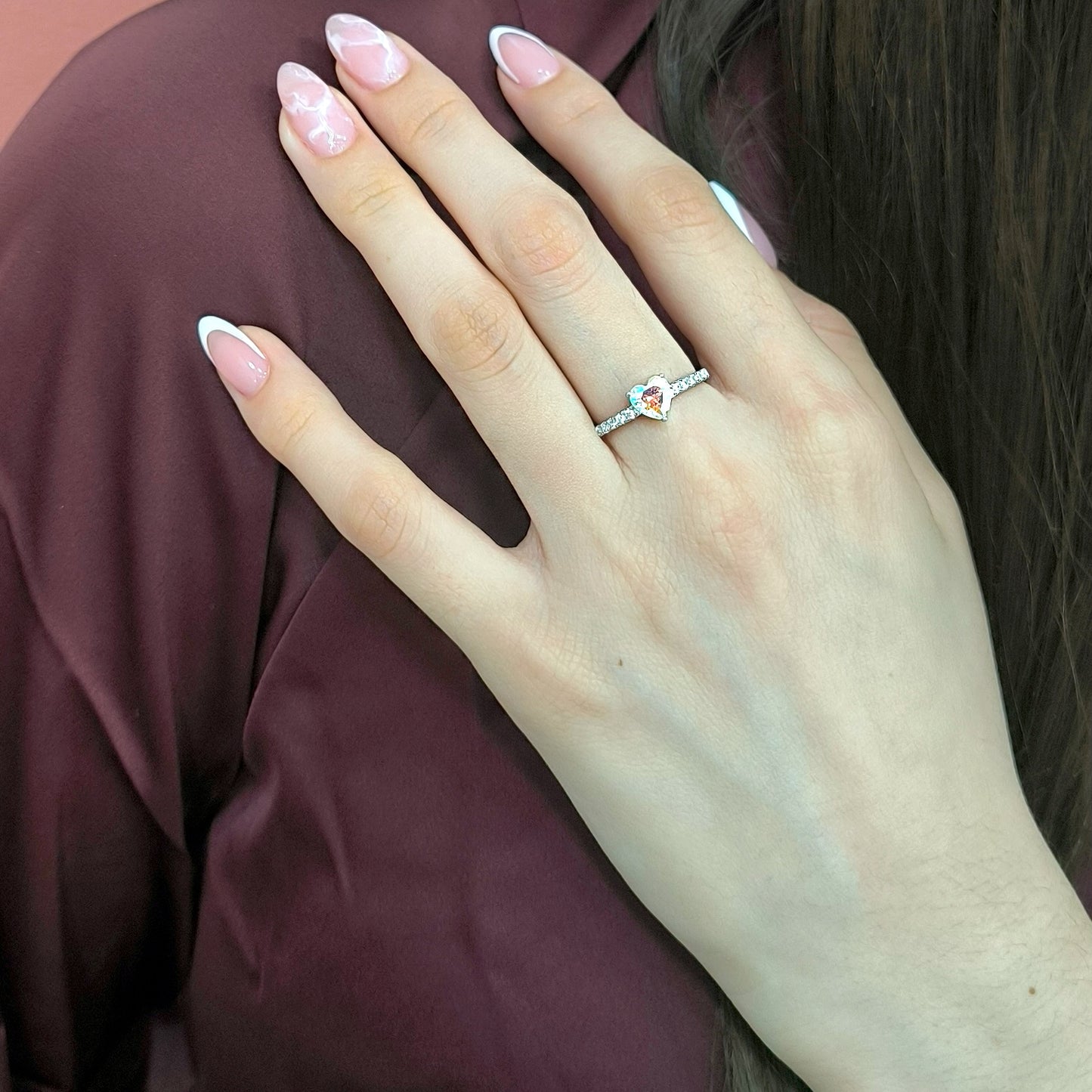 anillo de plata mujer