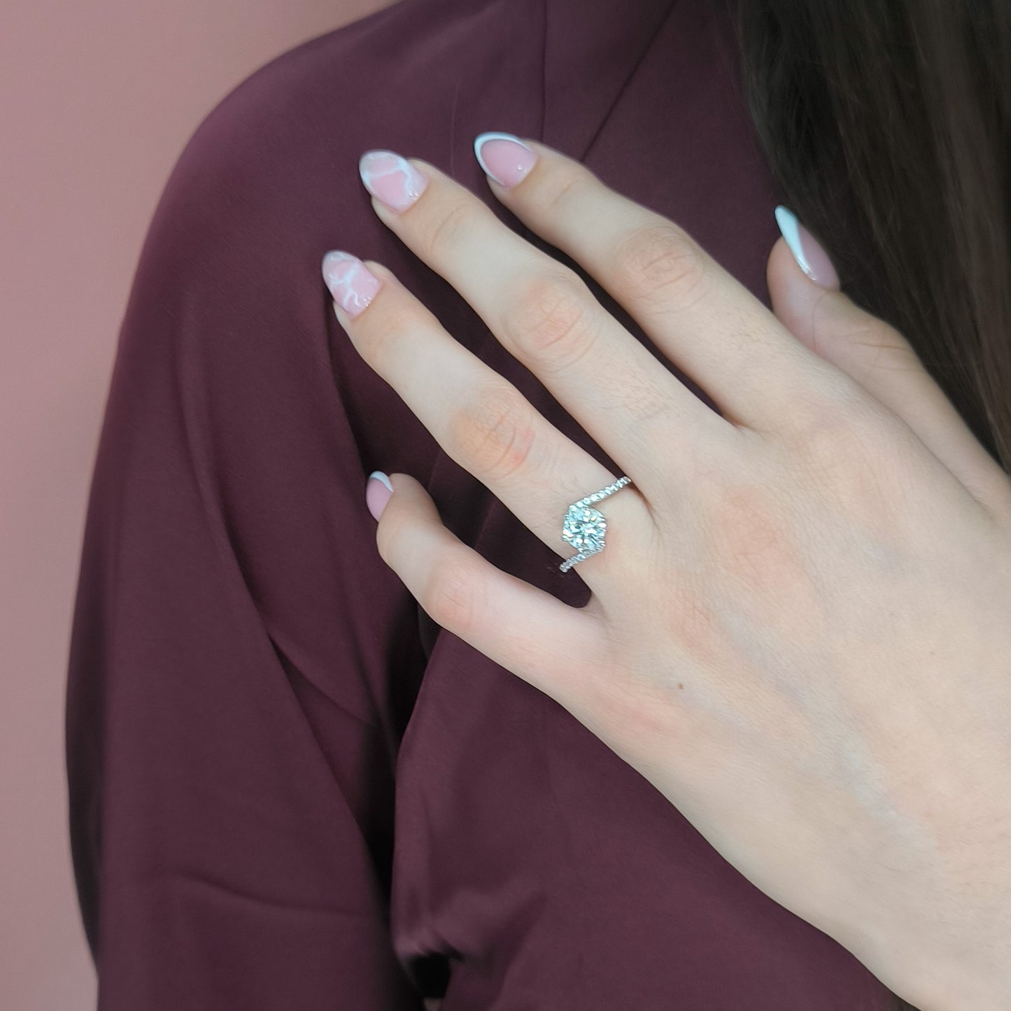 anillo de plata mujer solitario