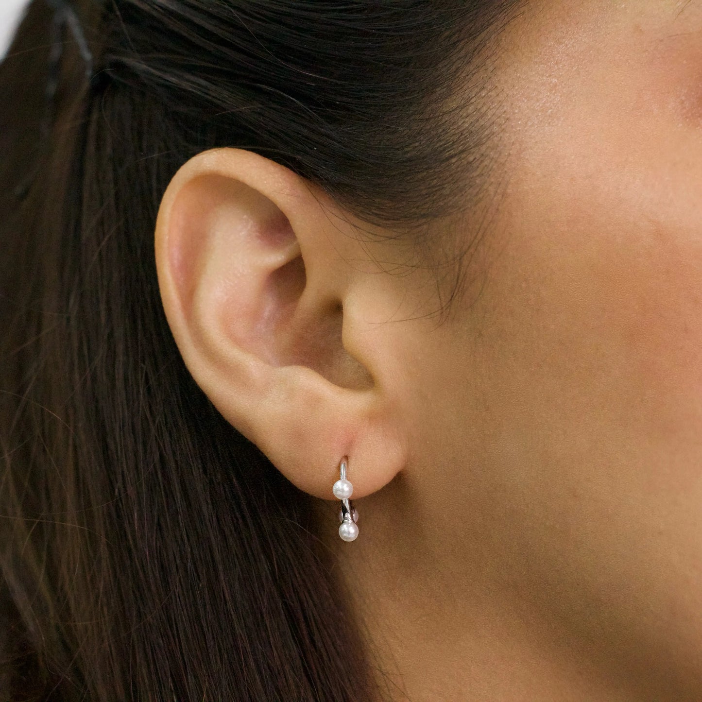 argollas de plata mujer perlas