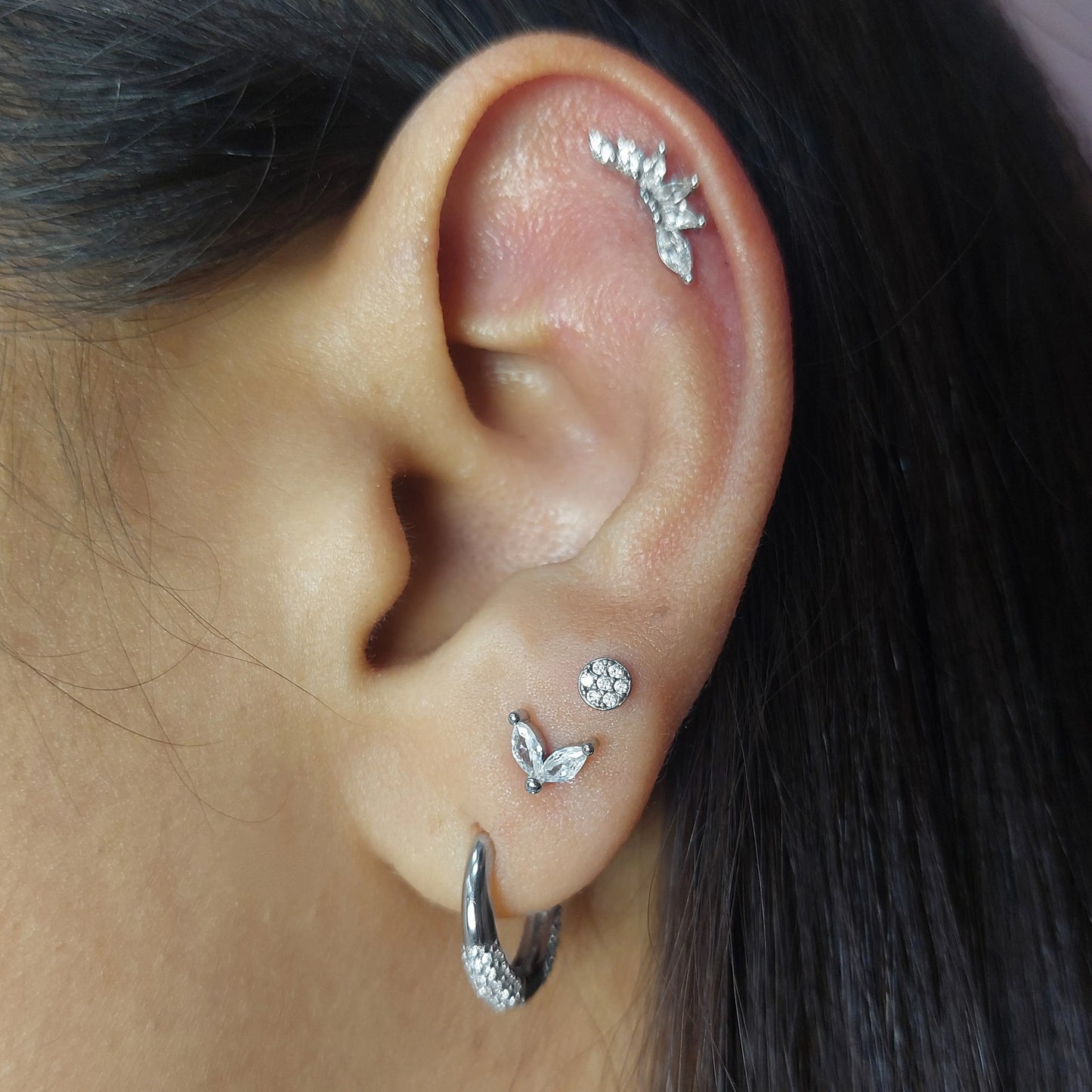 Aros Plata Tope