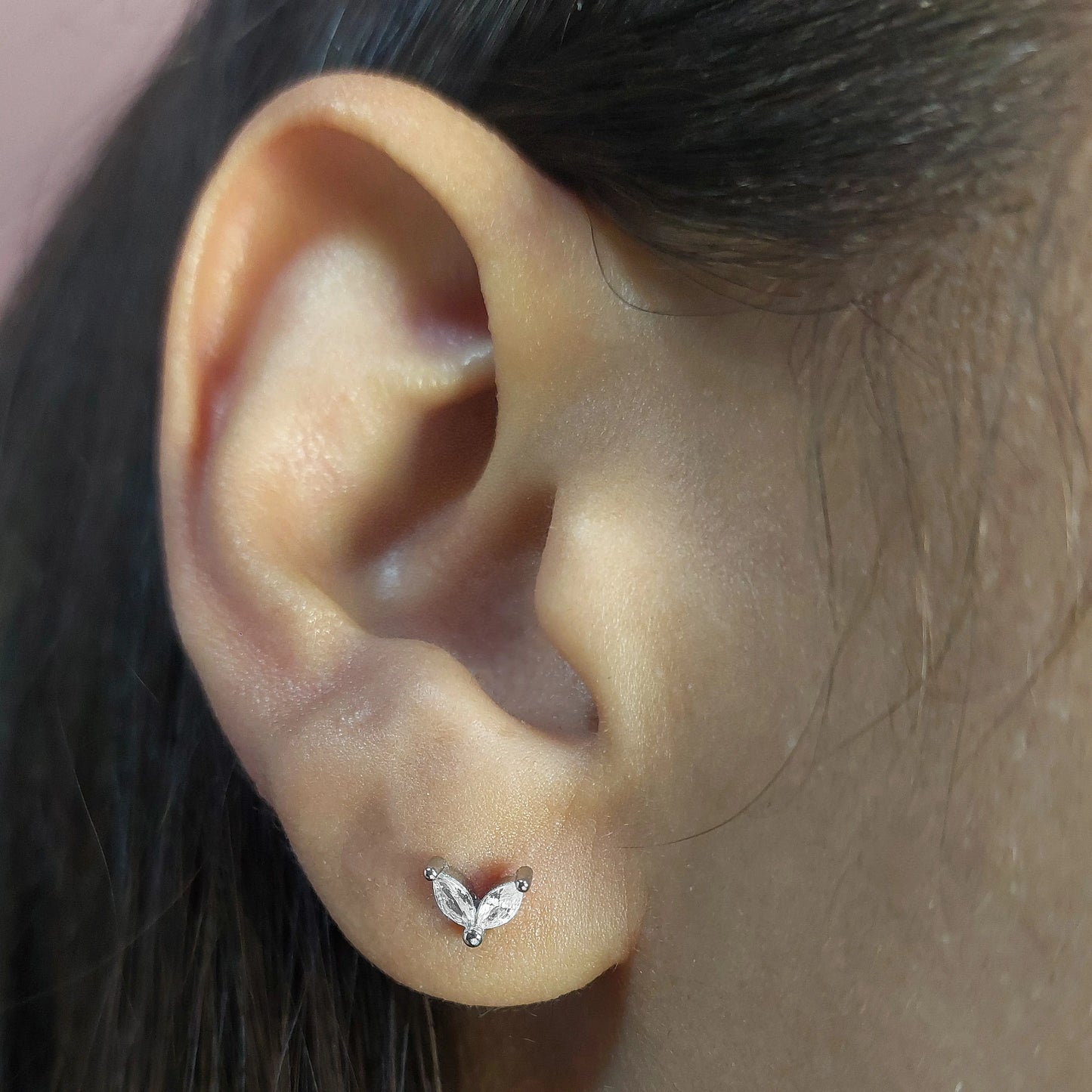 Aros con Tope Plata