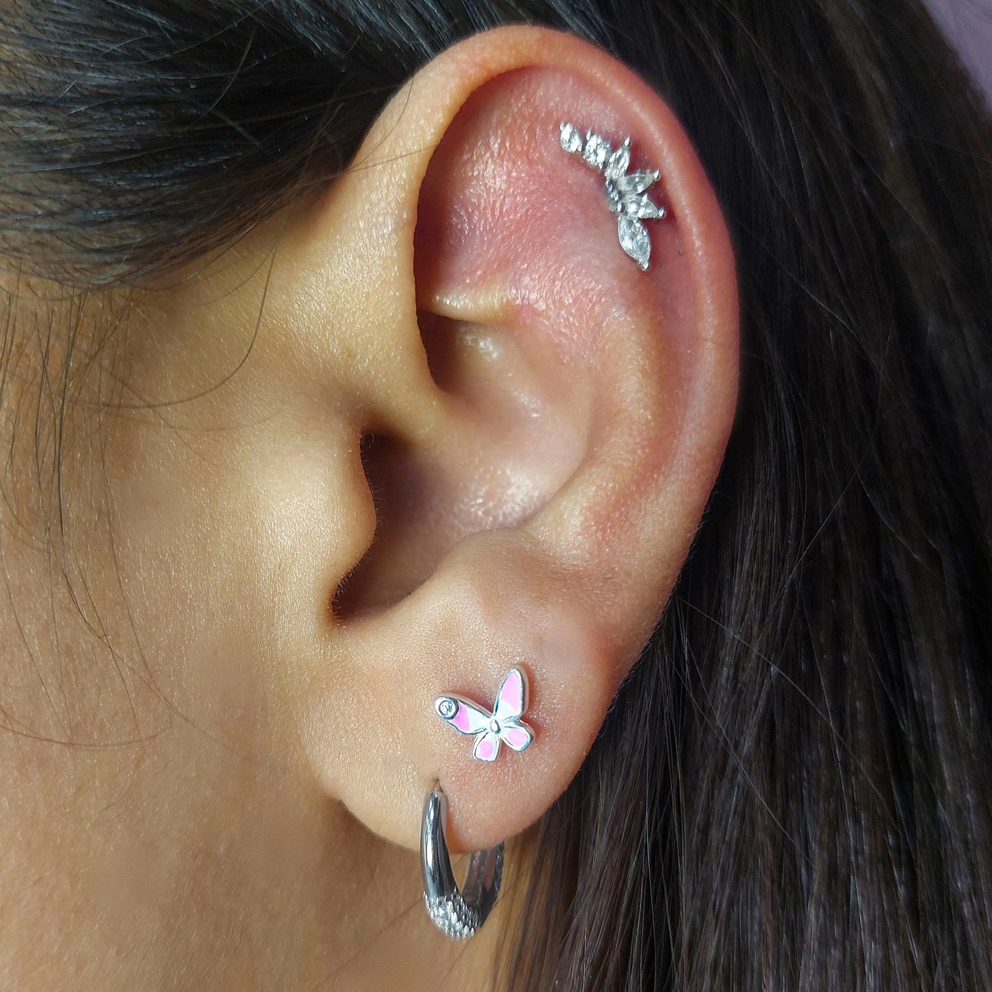 Aros Tope Plata