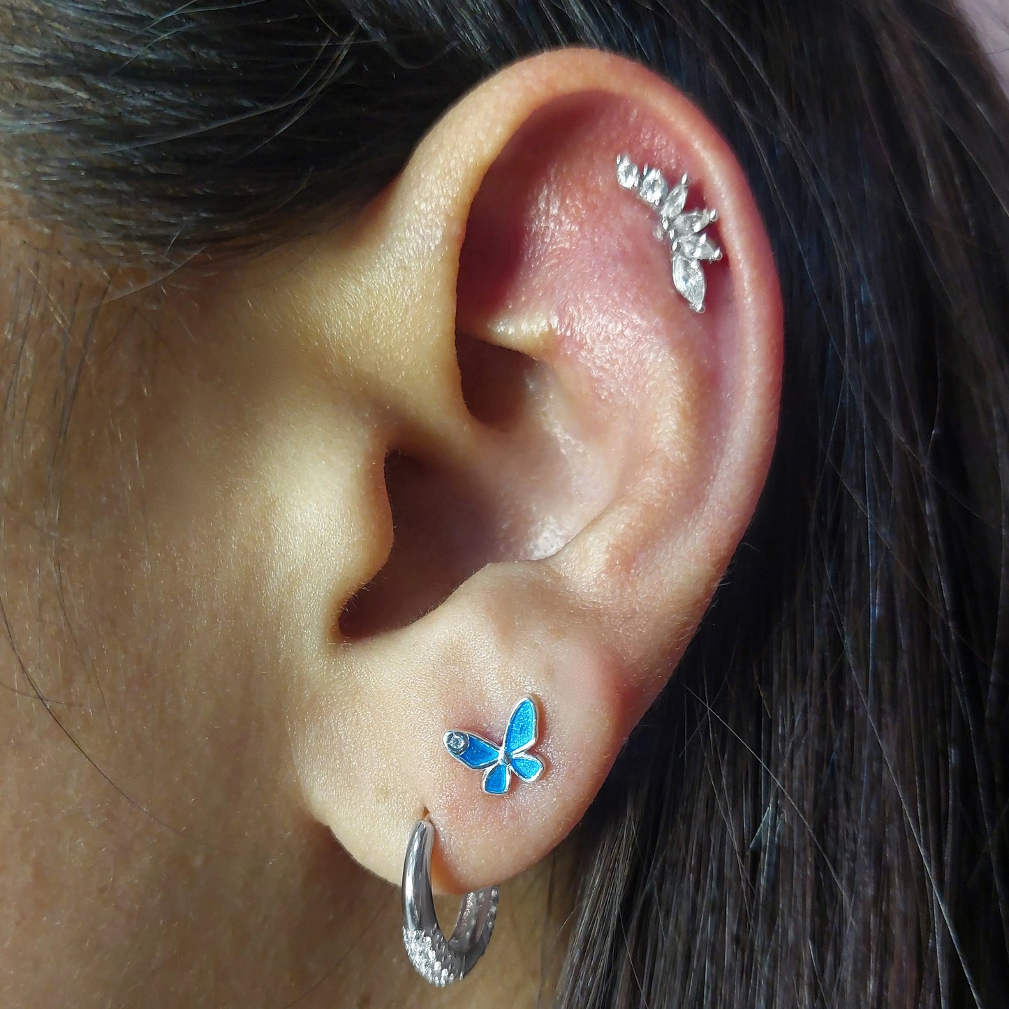 Aros Tope Plata