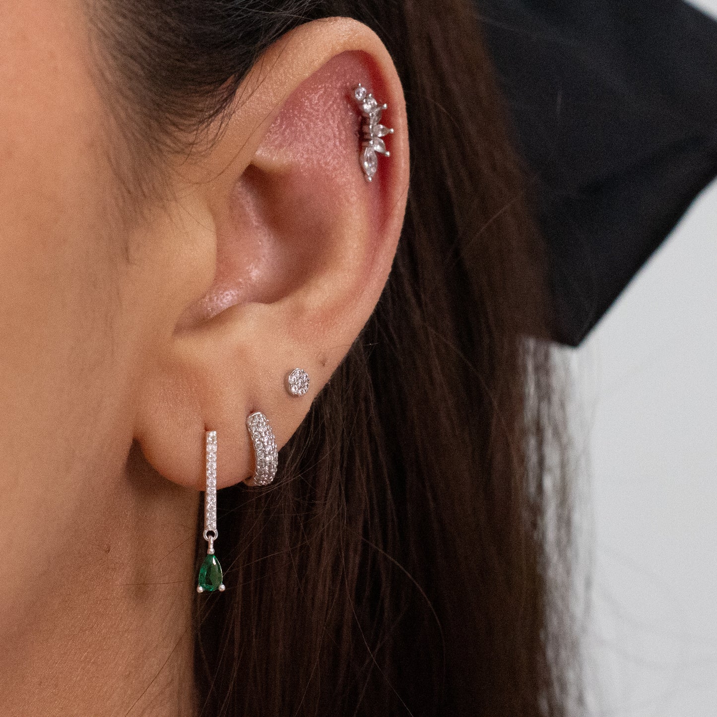 aros de plata fiesta