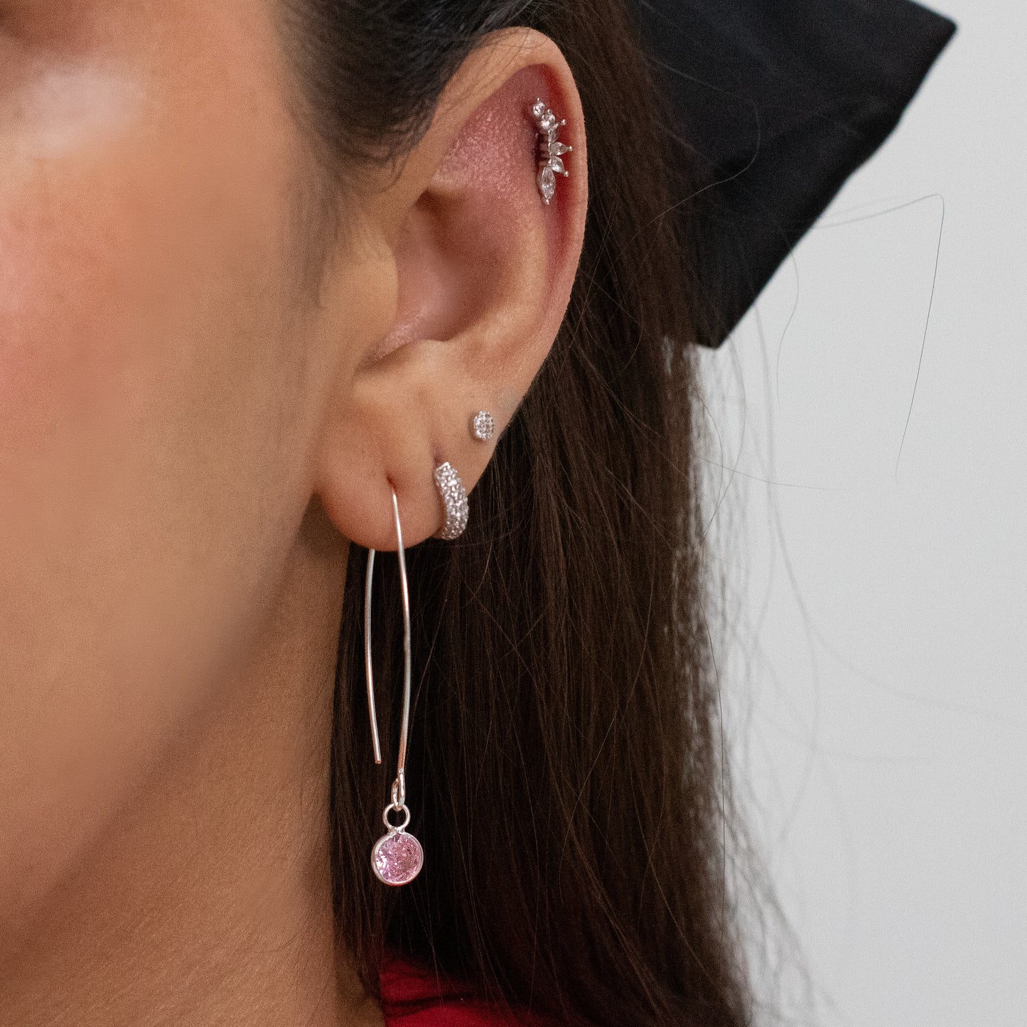 aros de plata crochet