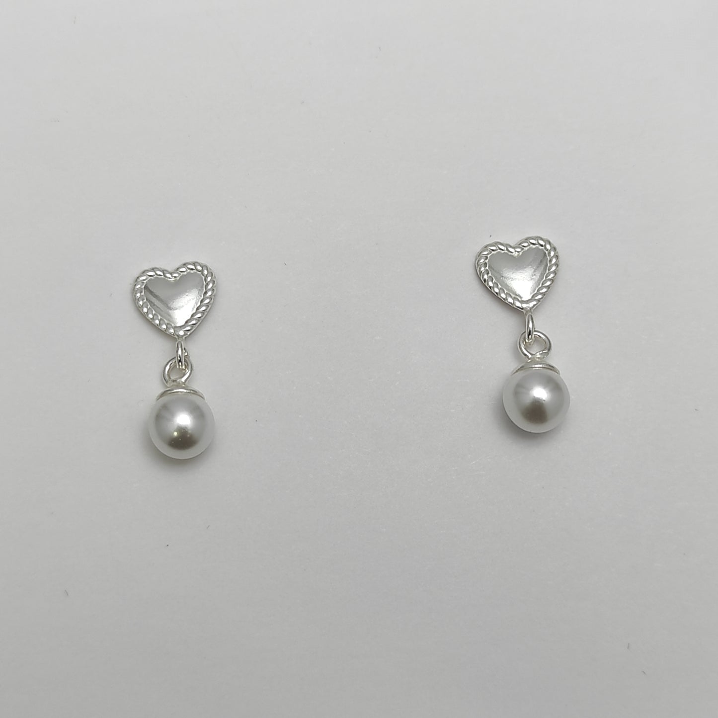 aros de plata con perla