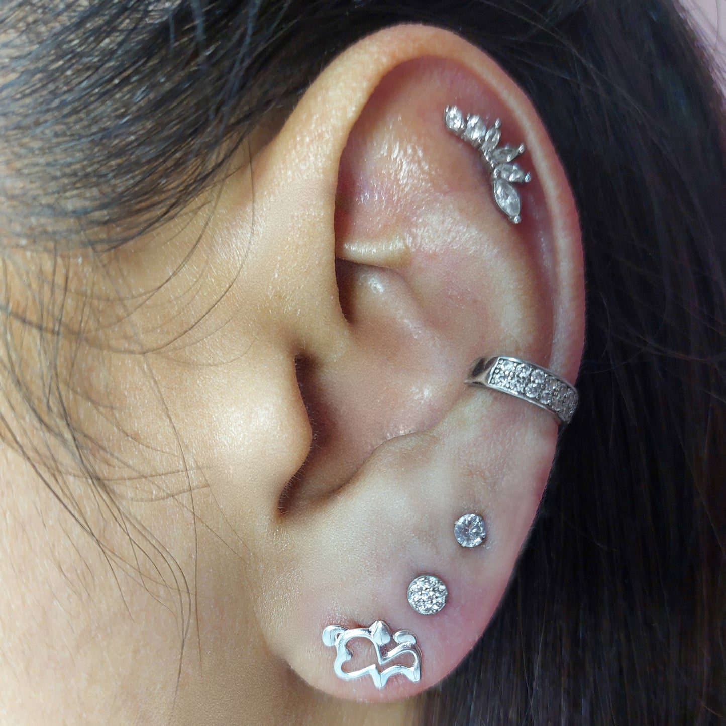 Aros de plata perritos