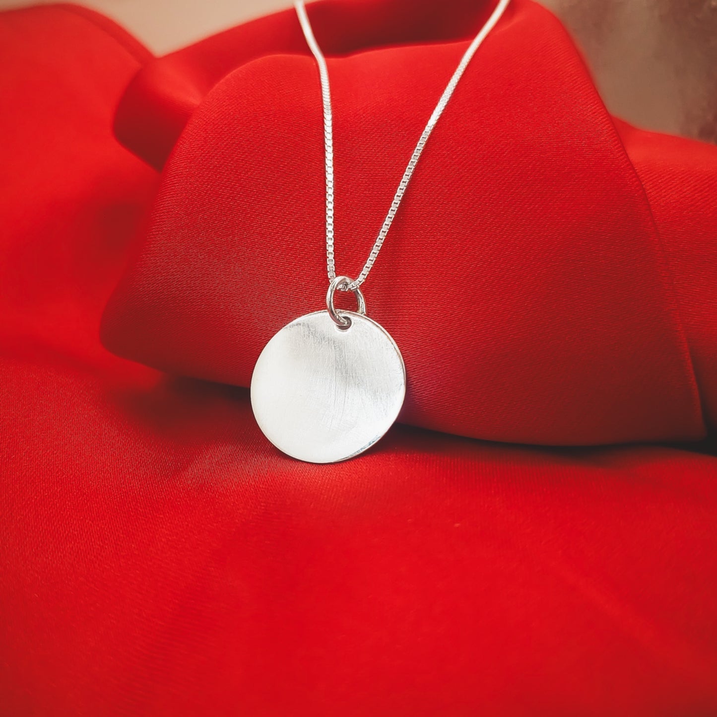 collar medalla circular para grabar