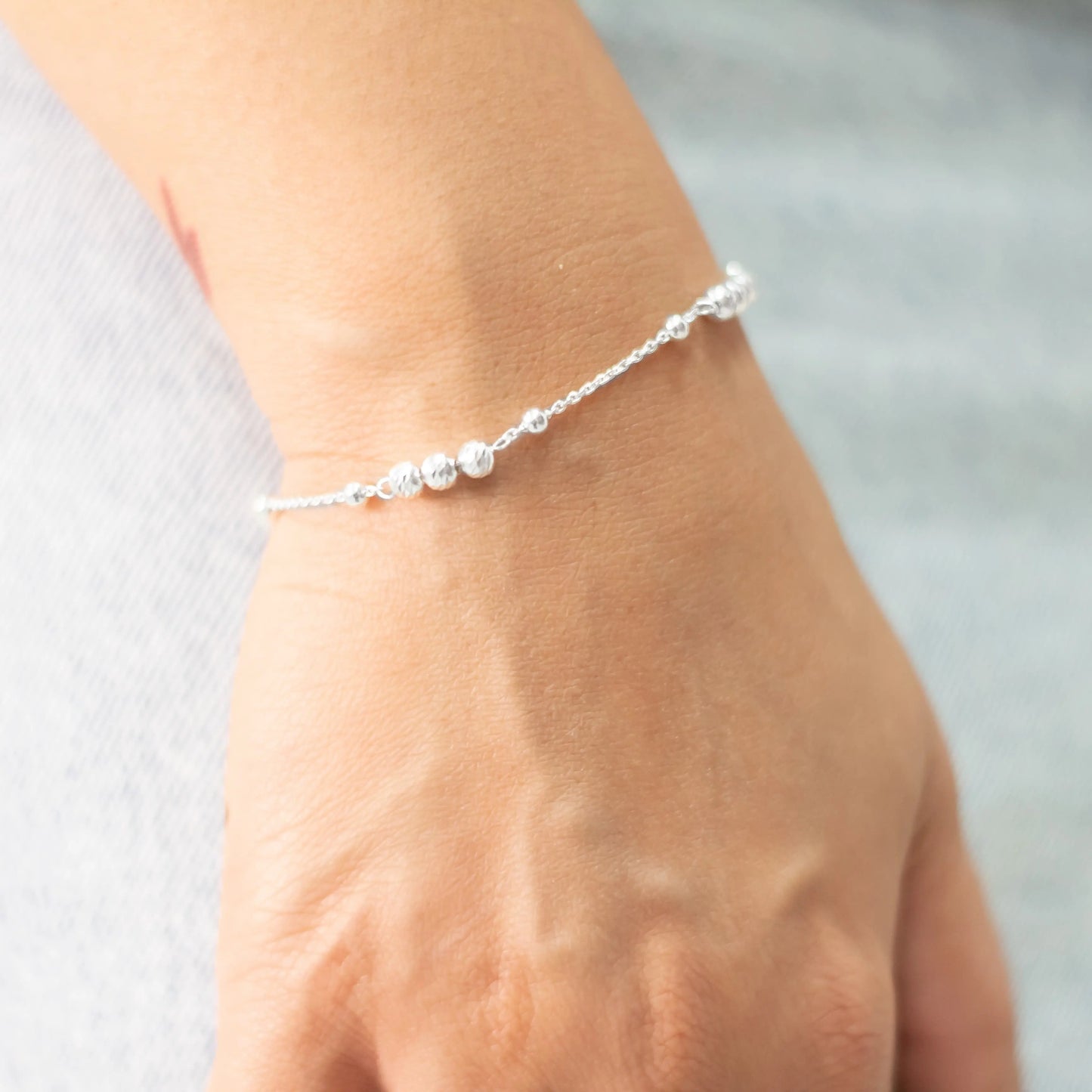 pulsera de plata mujer