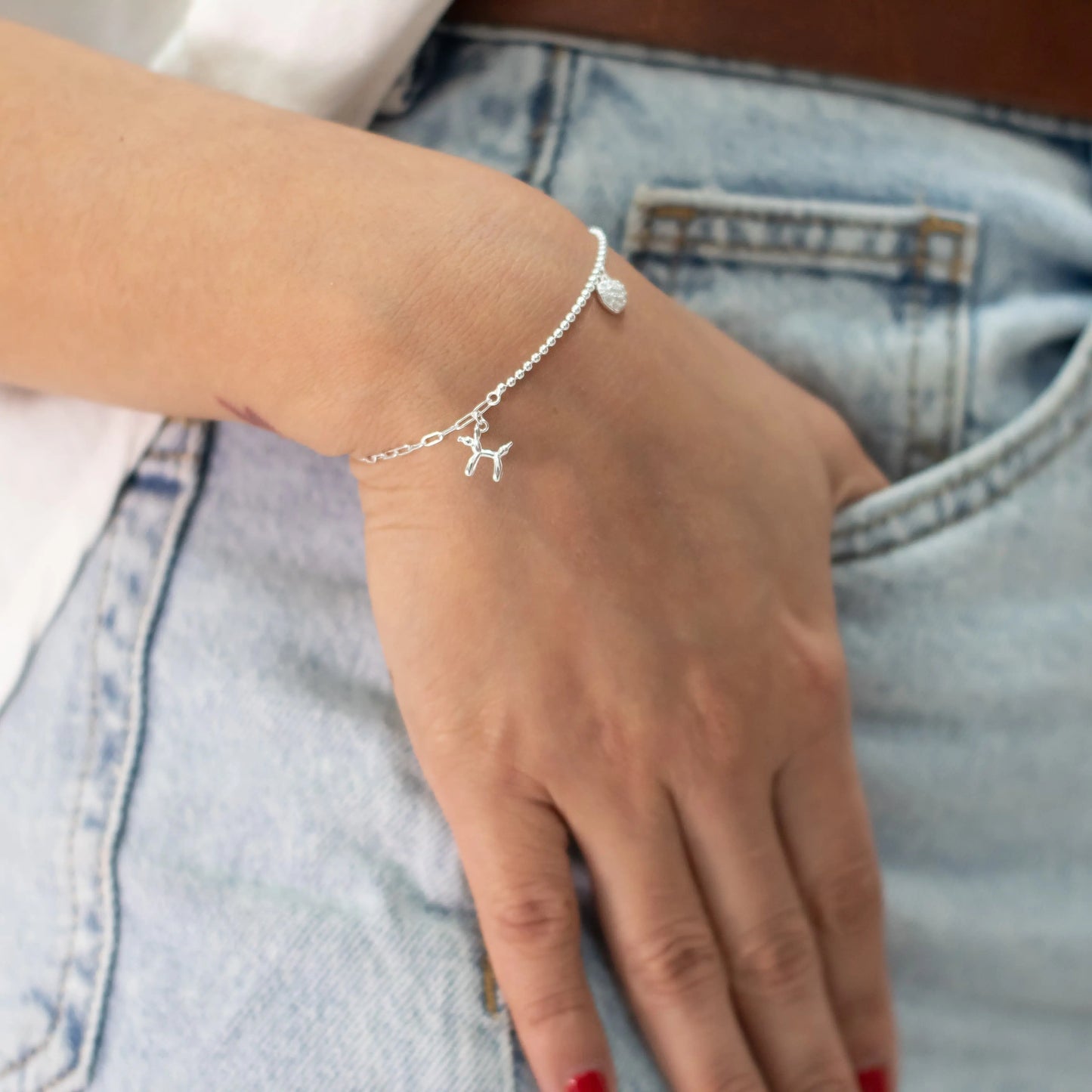 pulsera de plata mujer