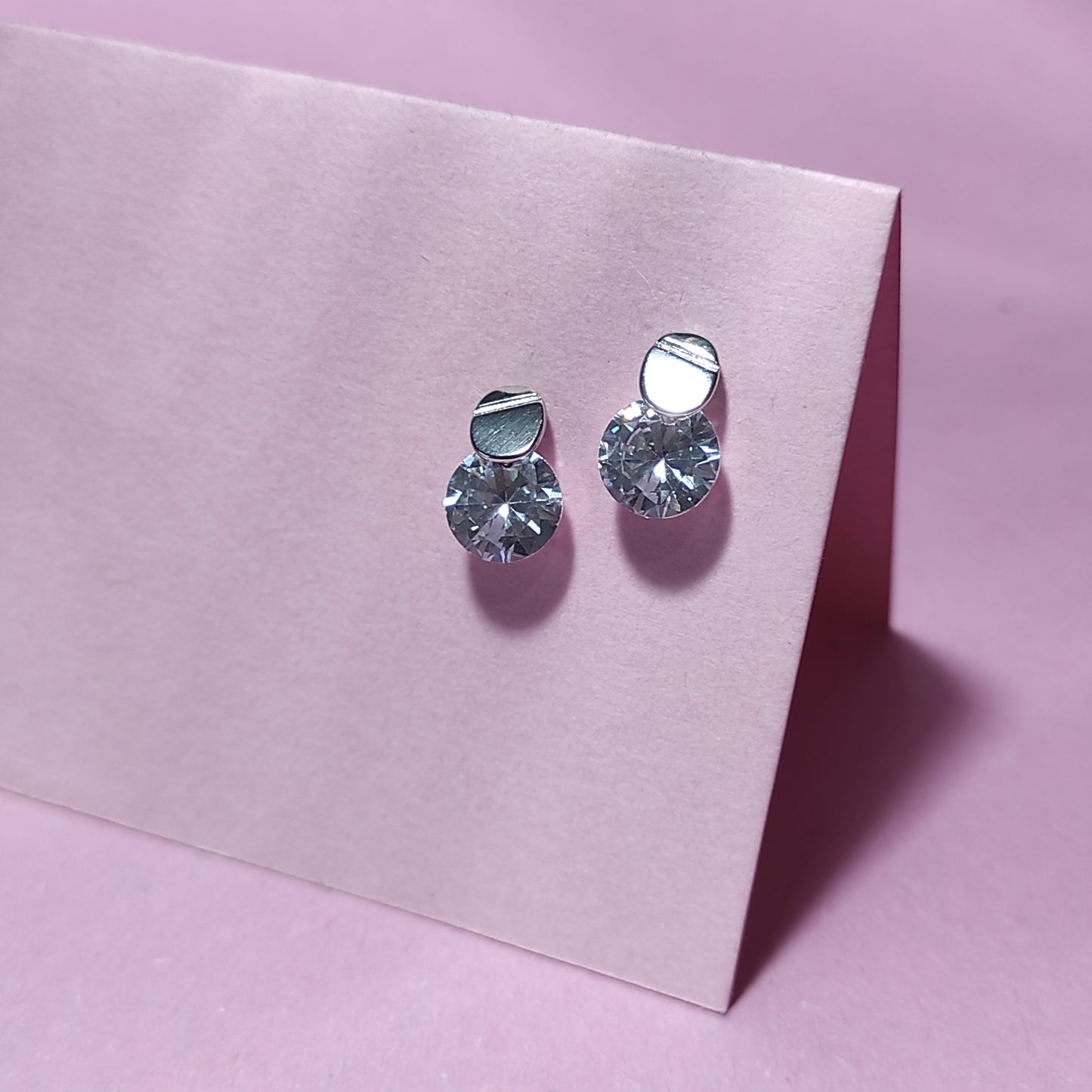 Aros de plata circon