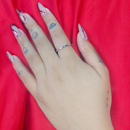 anillo de plata mujer colore 2