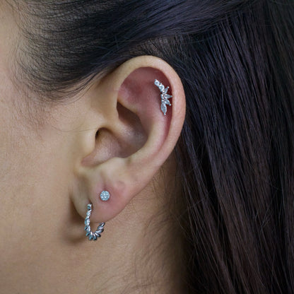 argollas de plata mujer coralie