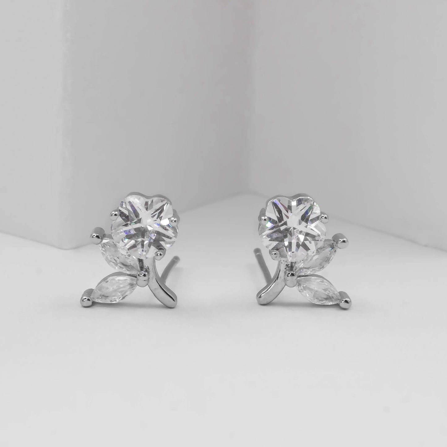 aros de plata 925 carmin