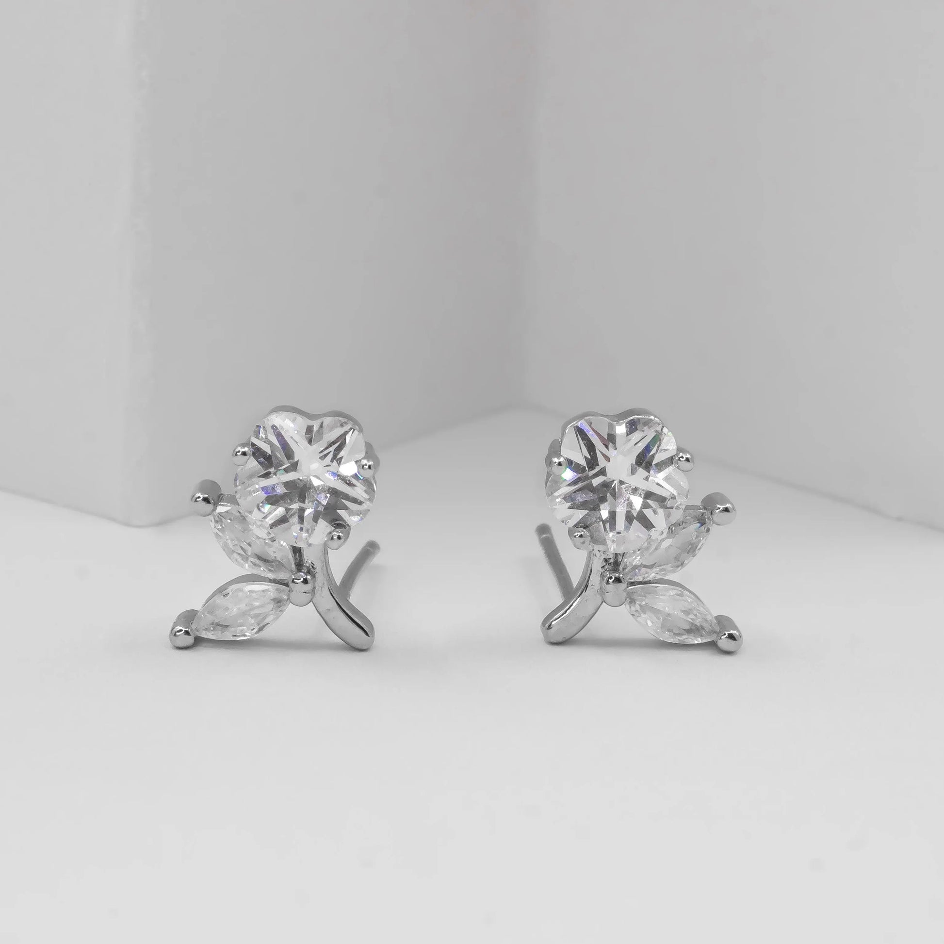 aros de plata 925 carmin