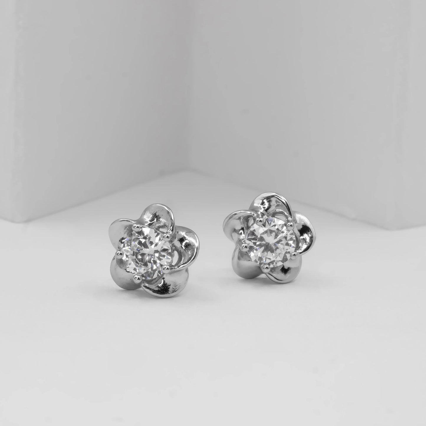 Aros de plata 925 Fleuri