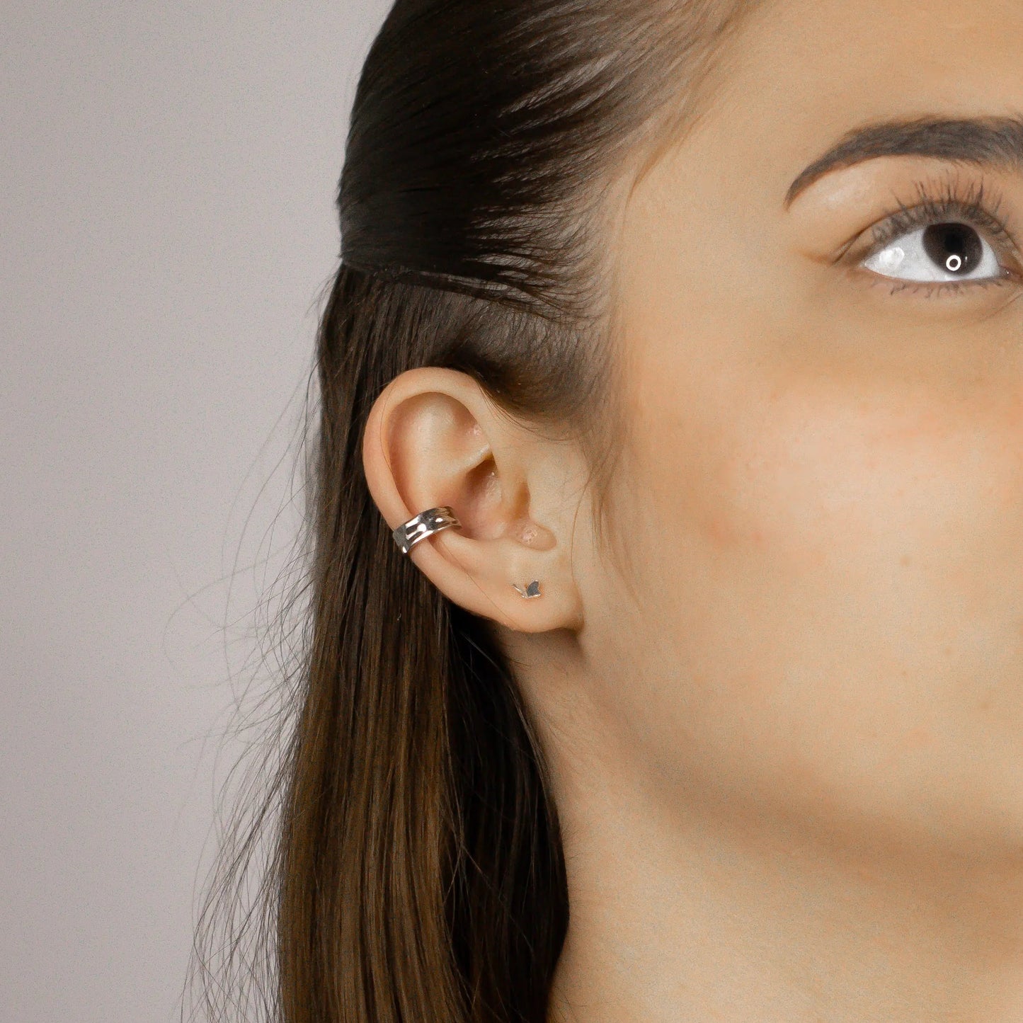 aros con tope plata 925