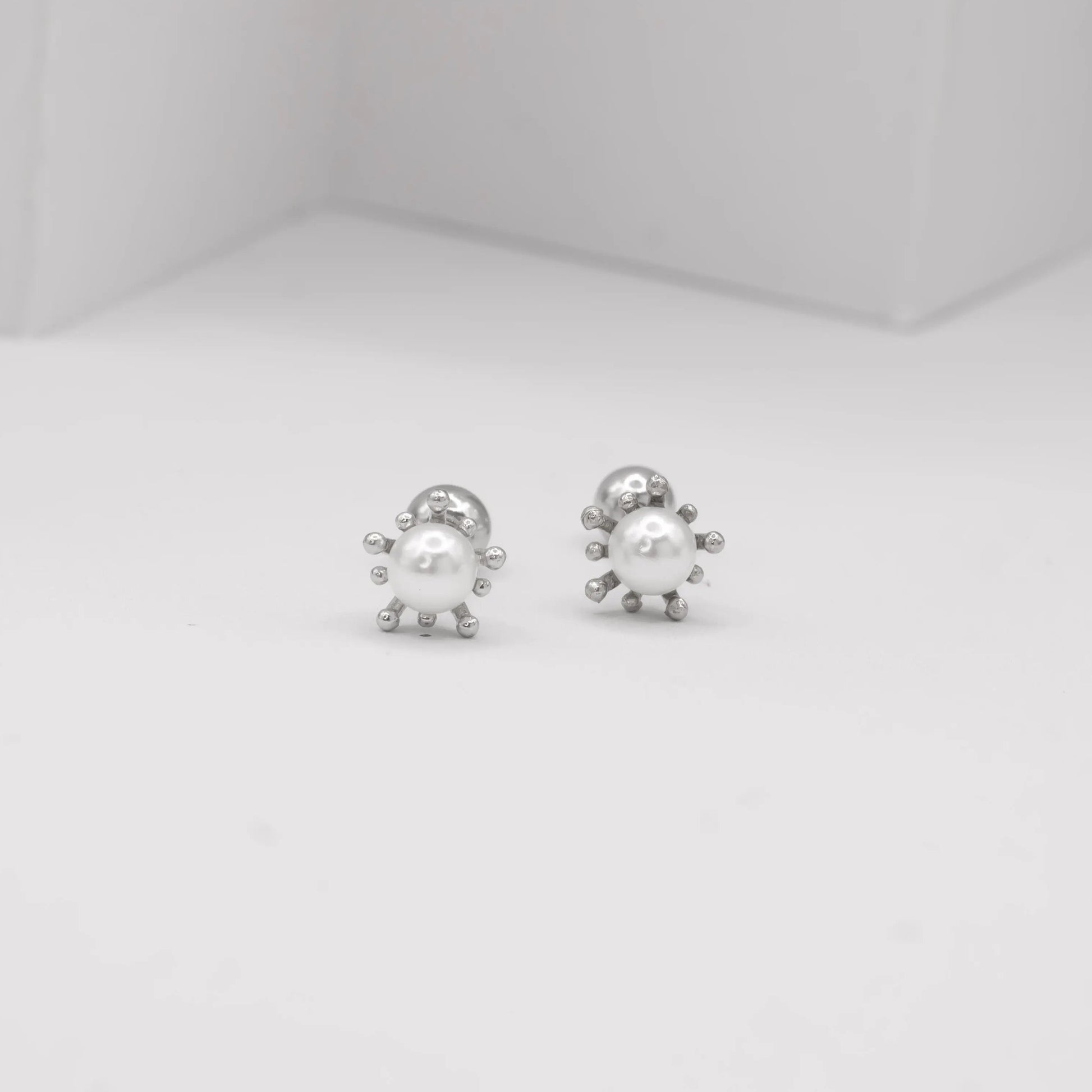 Aros con tope plata 925