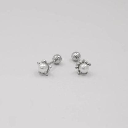 aros plata 925 con tope