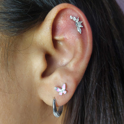 Aros Tope Plata