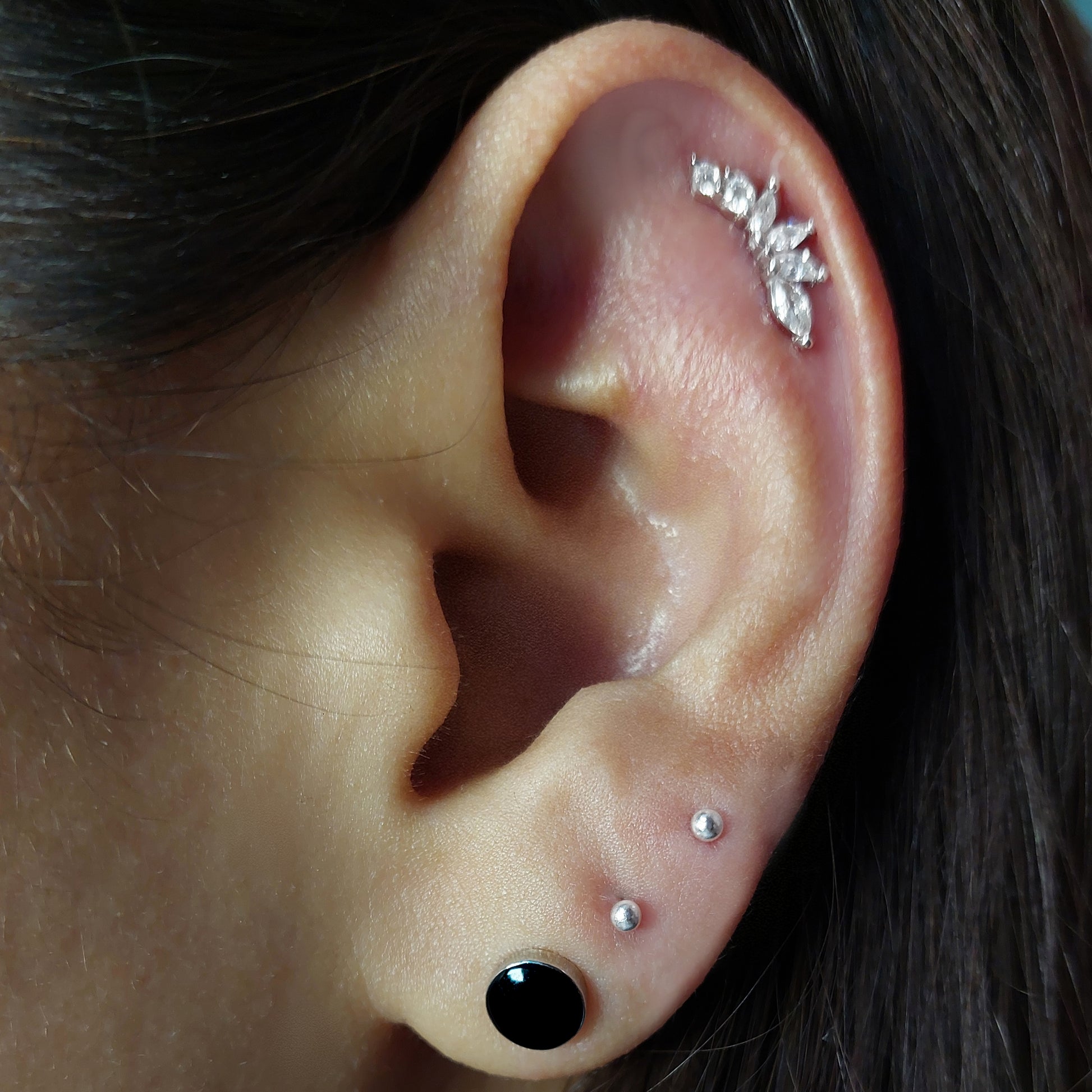 aros de plata circulares 