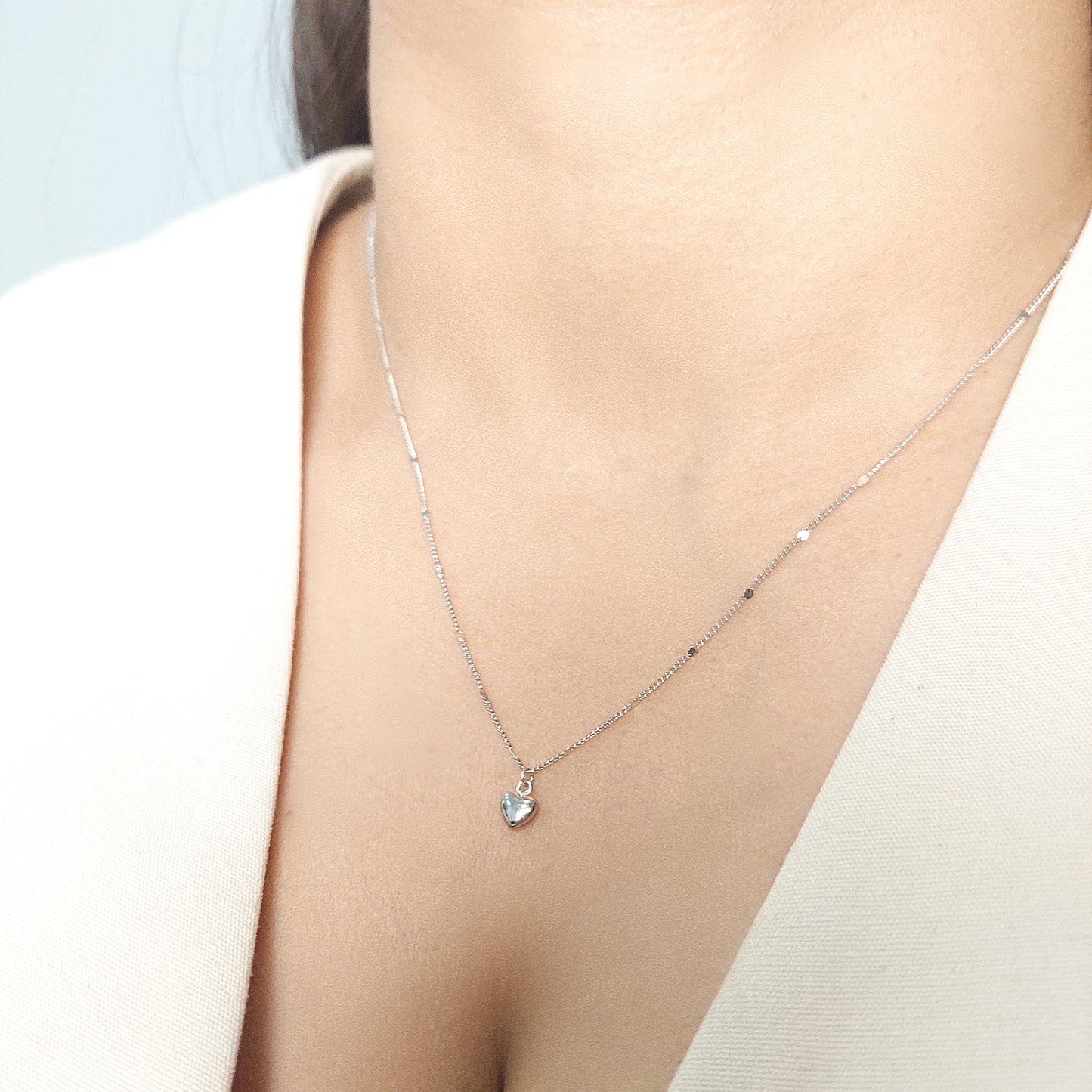 collar mini corazon de lata