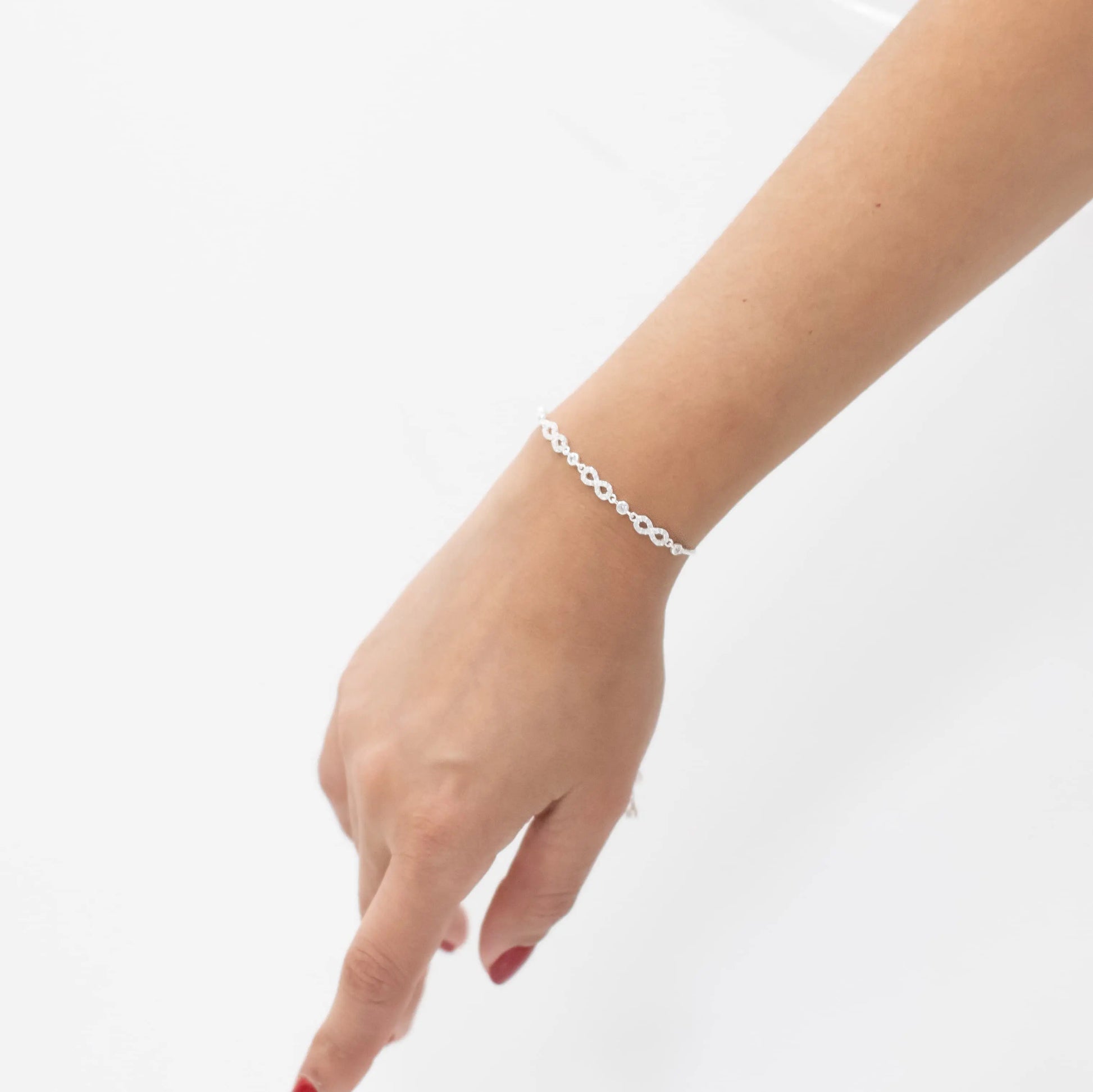 pulsera de plata mujer infinito 