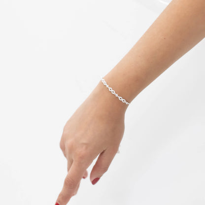 pulsera de plata mujer infinito 
