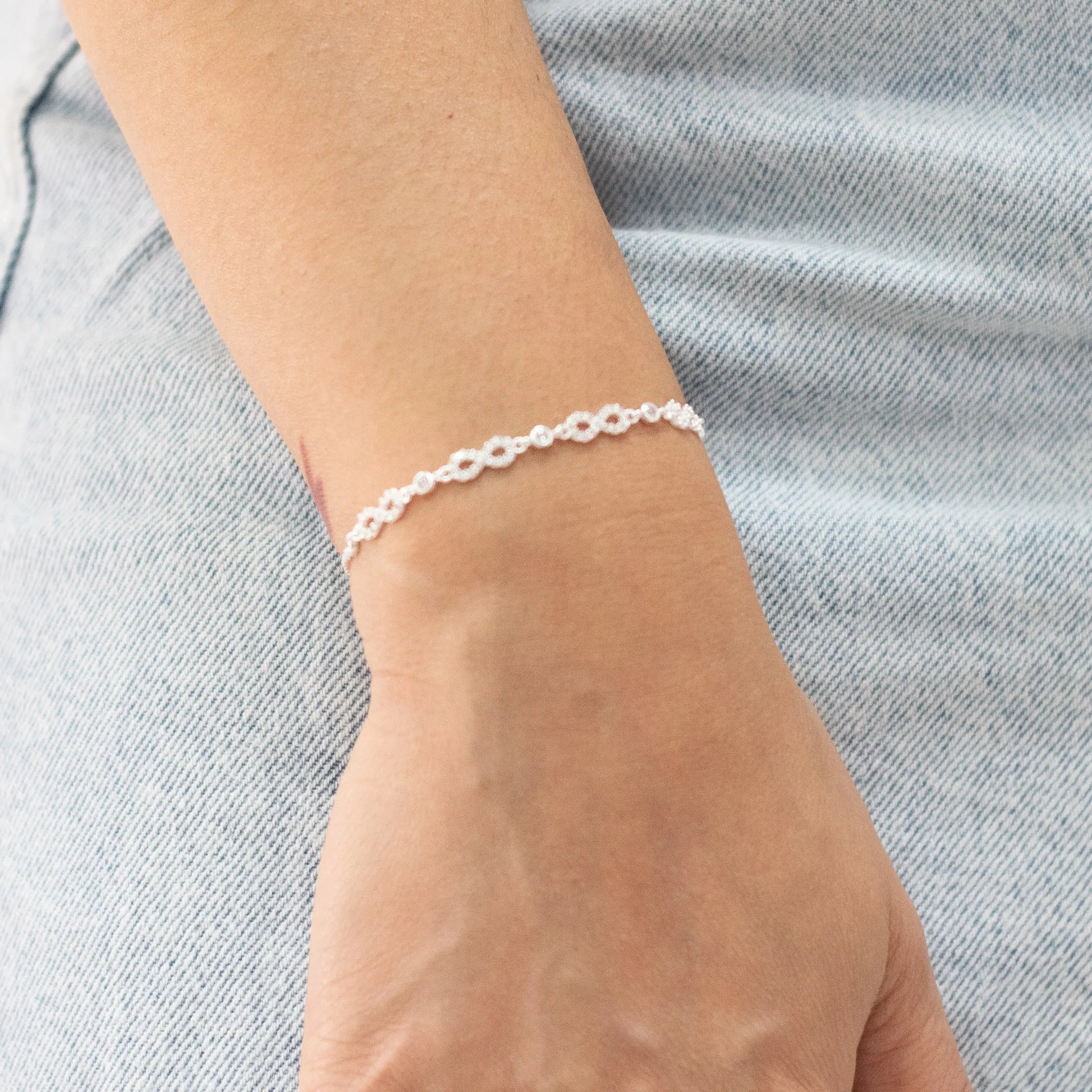 pulsera de plata mujer infinito