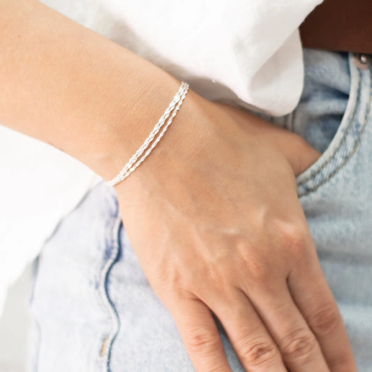 pulsera de plata mujer